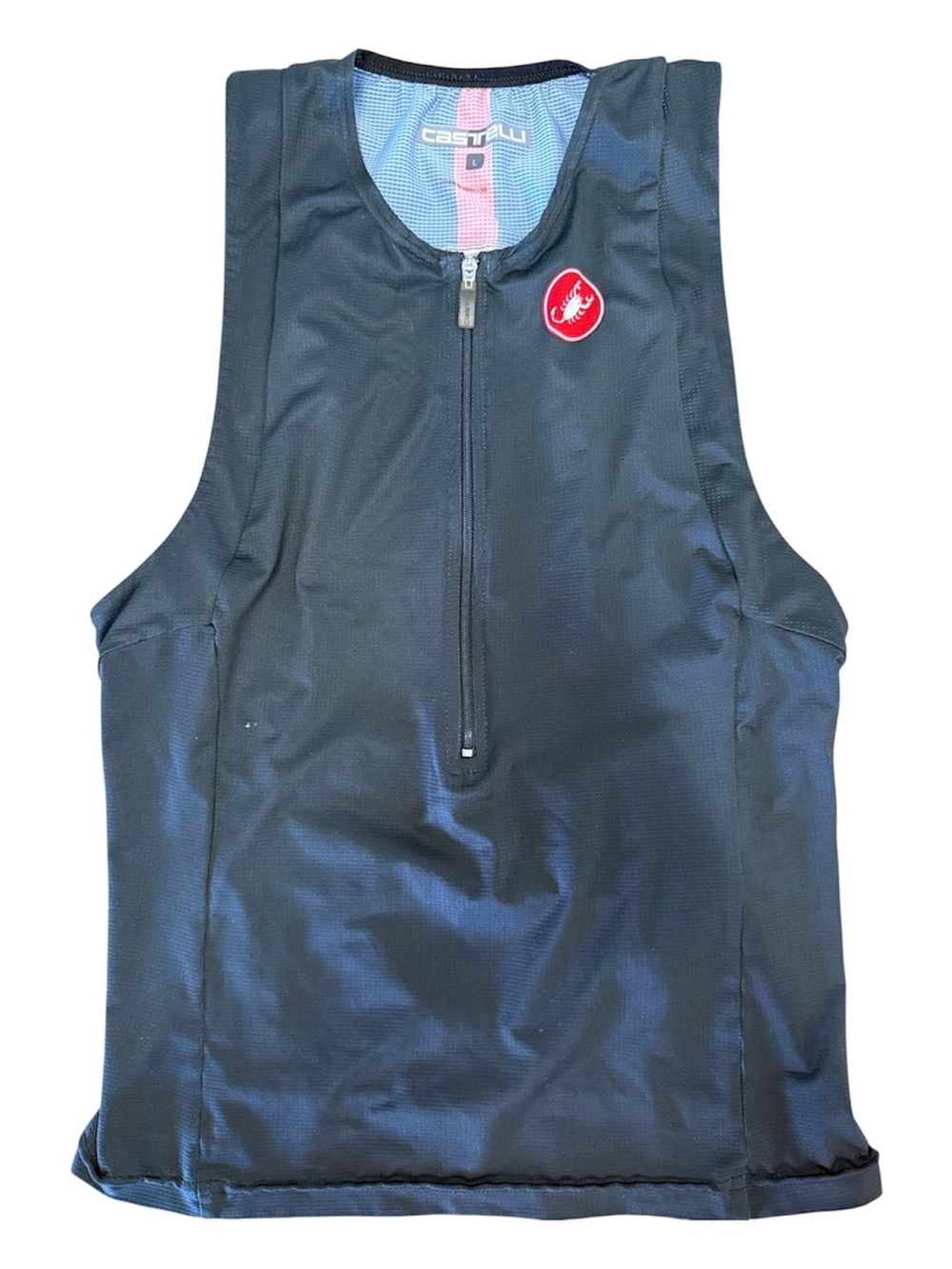 CASTELLI FREE MEN HIGH PERFORMANCE SLEEVELESS BIKING CYCLING TRIATHLON TOP LARGE